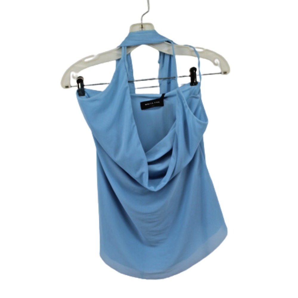 NWT White Fox Women's Size XS‎ Out of Touch Blue Halter Top